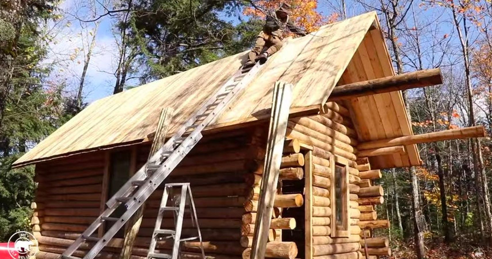 Watch This: Time-Lapse Of Man Building Log Cabin On His ...