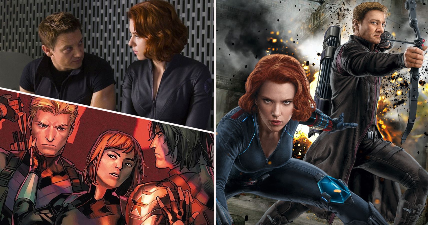 it seems that the potential romance between hawkeye and black widow