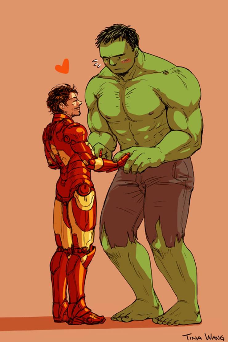 Hulk and Iron Man by FerioWind
