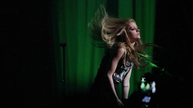 Avril Lavigne on stage during Black Star Tour in 2011Via Avril Lavigne/YouTube