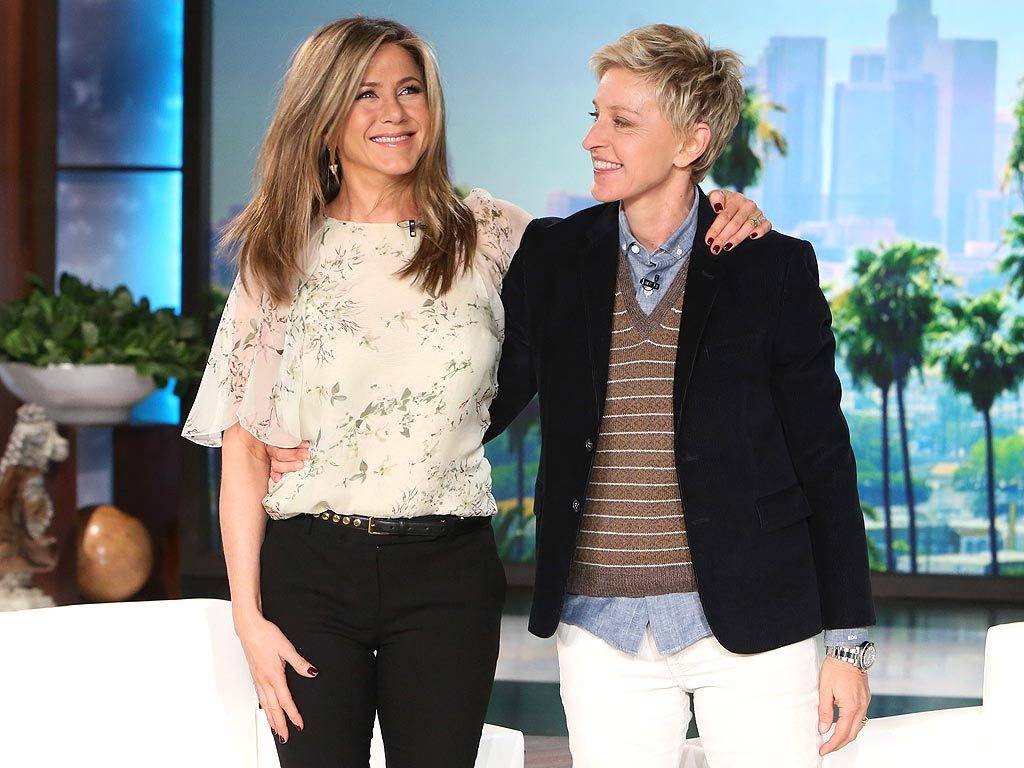 Ellen DeGeneres Jennifer Aniston 2014 Svatební Pověsti