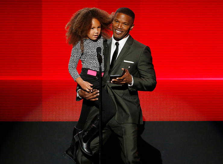 Jamie Foxx e Annalise 2014 American Music Awards