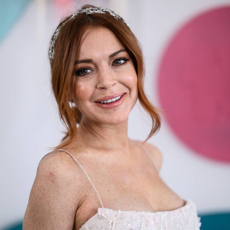 Lindsay Lohan während eines Fotoshootings