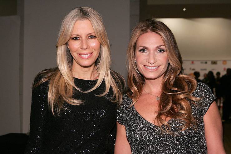 aviva drescher and heather thomson standing together smiling