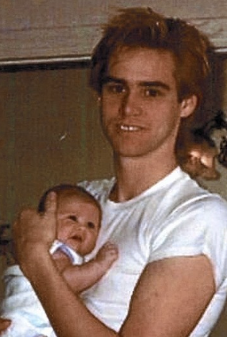fotografie adorabil de Jime Carrey și Jane.