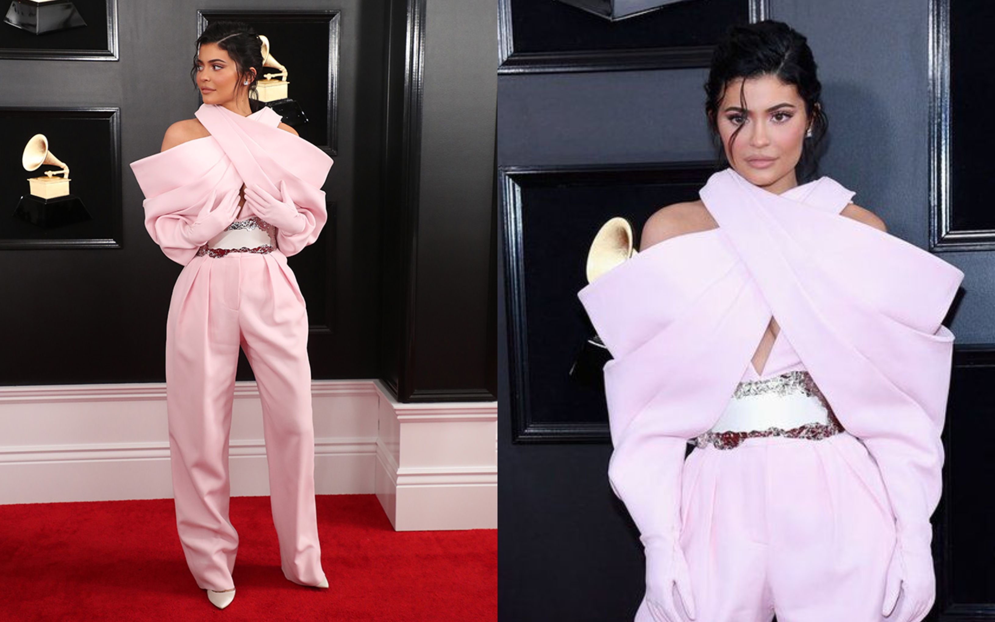 kylie jenner white fringe jumpsuit