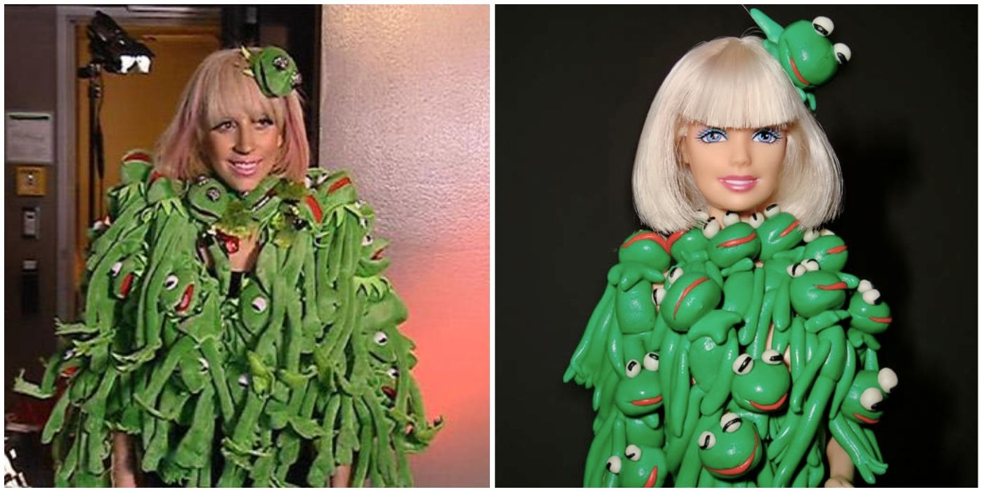 lady gaga kermit dress